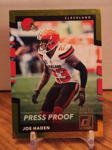 2017 Donruss - Joe Haden Press Proof Gold /50 Browns - Picture 1 of 2
