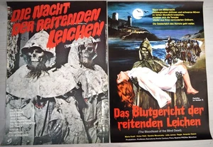 2x Kinoplakate Gerollt  DIE NACHT DER REITENDEN LEICHEN / DAS BLUTGERICHT DER RE - Bild 1 von 6