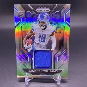 Relikt! 🚨2022 Prizm JAMESON WILLIAMS #RG-JW RC Rookie Gear Silver Prizm Lions - Bild 1 von 2