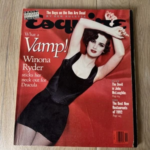 Esquire November 1992 Vintage Magazine Winona Ryder Cover - Picture 1 of 7