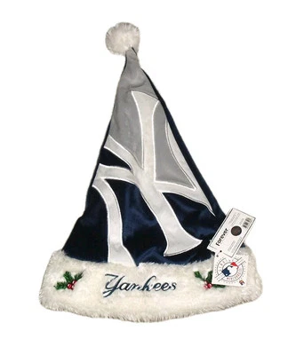New York Yankees Adult One Size Fits All Santa Christmas Hat Cap Foco New Tags - Image 1 of 2