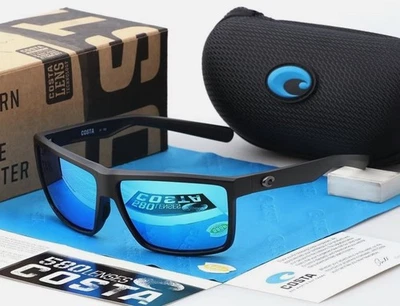 Lentes polarizadas Costa Del Mar Rinconcito marco negro mate/azul espejo  Foto 1 de 4