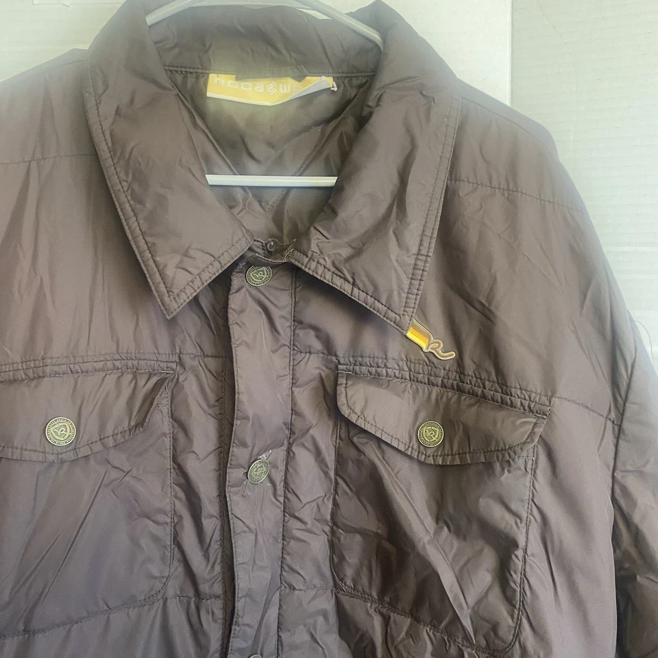 Chaqueta acolchada vintage Rocawear para hombre marrón- 5XL 62” pecho-sin etiqueta-Y2K-hip hop Foto 1 de 4