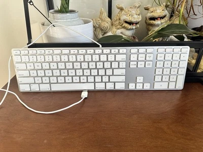 Apple A1243 USB Wired Standard Keypad - White TESTED - Image 1 of 4