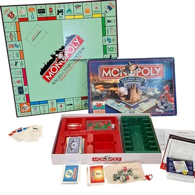 Monopoly Wales Cymru Edition Board Game Complete Set - Image 1 of 4