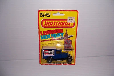 1981 LESNEY MATCHBOX SUPERFAST #38 MODEL A TRUCK CHAMPION SPARK PLUGS MOC  - Изображение 1 из 4