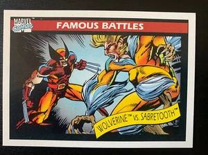1990 Marvel Comics #119 Battaglie Famose WOLVERINE VS SABRETOH - Foto 1 di 2