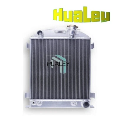 Aluminum Radiator 3 Row For 1932 Ford Hot Rod W/Chevy 350 V8 Chopped Model 18 AT Foto 1 de 4