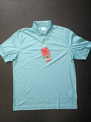 NWT Men’s Greg Norman ML75 Aqua Green Play Dry Golf Polo Shirt  Medium - image 1 of 4