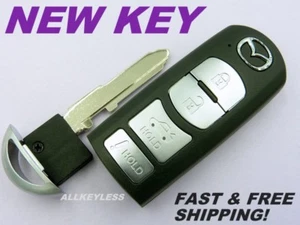 OEM MAZDA 3, 6 MIATA keyless entry smart remote fob WAZSKE13D01 + NEW KEY - Picture 1 of 4