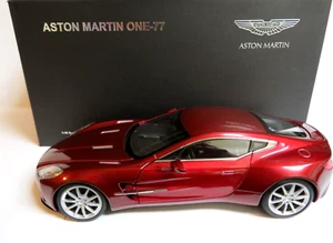 AUTOart 1/18 ASTON MARTIN ONE 77 Red Autoart SIGNATURE DIECAST MODEL w/COA #911 - Picture 1 of 15