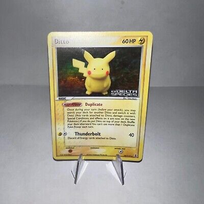 Pokemon Card - Ditto - 39/113 (Pikachu) EX Delta Species Reverse HOLO Stamped