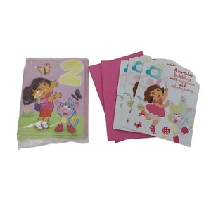 Dora The Explorer Birthday Card Set With Envelopes Set Of 9 - Picture 1 of 5