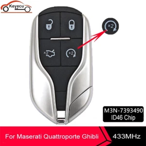 Replacement for 2014-22 MASERATI QUATTROPORTE GHIBLI SMART KEY REMOTE START FOB - Bild 1 von 4