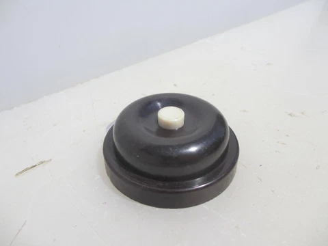 Vintage Plastic Doorbell Door Bell Button Old Servant Bakelite G.E.C Cover