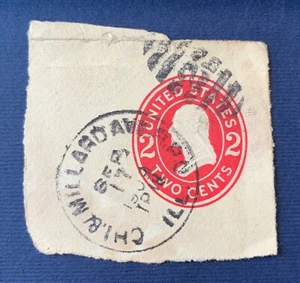 USA 1909 - postal stationery cutout - Bild 1 von 2