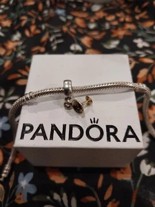 Pandora Two Tone 14k Martini Charm - Picture 1 of 3