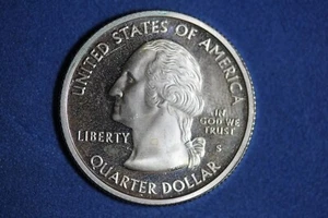 2003 S PROOF SILVER "ILLINOIS" WASHINGTON QUARTER #K53621 - Picture 1 of 2