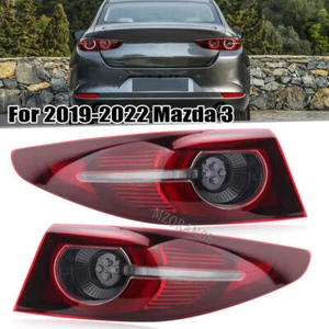 LED Tail Light For 2019-2021 Mazda 3 Left & Right Side Outer Rear Brake Lamp NEW - Imagen 1 de 9