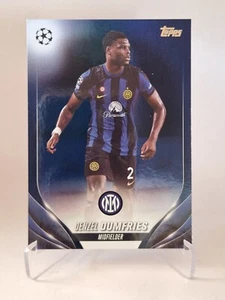 23-24 TOPPS UEFA Club Competitions Flagship Denzel Dumfries Navy Blue /250 - Bild 1 von 2
