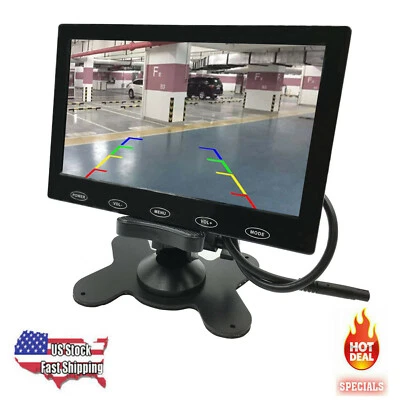 US-9" TFT LCD Screen Car Rear View Monitor for Auto Reverse Camera DVD VCR - Image 1 of 4