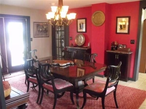 wood dining table set 8 chairs - Picture 1 of 7
