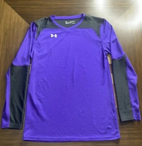 Under Armour heatgear boys long sleeved purple t-shirt size YXL. - Picture 1 of 4