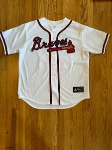 Maglia da baseball Jason Heyward #22 Atlanta Braves Majestic MLB (adulto XL) bianca - Foto 1 di 6