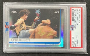 SEAN O’MALLEY Signed Refractor Card PSA/DNA Authentic Auto 2019 Topps Chrome UFC