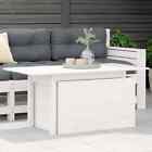 Garden Table Outdoor Table Patio Dining Table White Solid Wood Pine vidaXL 