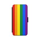 LGBT Gej Lesbijka Tęcza Flaga Flip Portfel Etui na telefon
