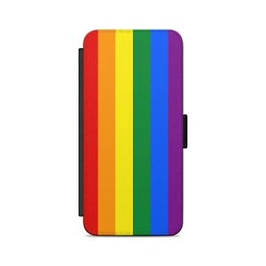 LGBT Schwule Lesben Regenbogen Flagge Flip Geldbörse Handyhülle - Bild 1 von 4