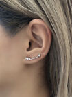 Ladies Girls Fashion Jewellery Arrow Design Climber Earrings 1Pair