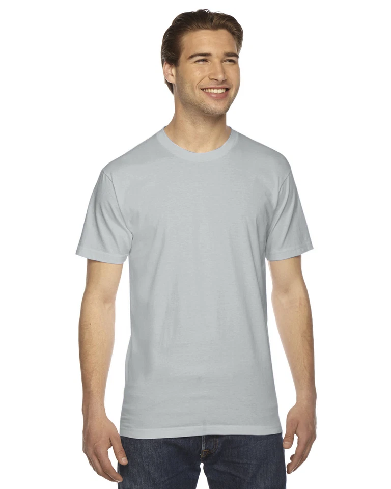 American Apparel 2001 Unisex Fine Jersey Short Sleeve Stylish Comfort T-Shirt - Image 1 of 1