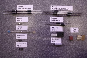 EMERSON LF391EM4A BA4AT0F0102 A4AT0021 Power Supply 17PC Complete Repair Kit E23 - Picture 1 of 1