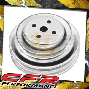 For 64-73 Ford Sb Water Pump Pulley 3 Groove Chrome For California Smog Pump - Picture 1 of 1