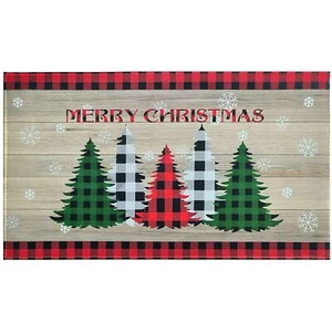 Christmas Doormat Outdoor Entrance Non-Slip Christmas Front Door Mat Xmas Dec... - Picture 1 of 9