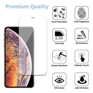 Protector de pantalla de vidrio templado delgado premium para Apple iPhone 11 Pro Max XS XR - Imagen 1 de 10