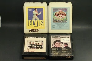4 8-Track Tapes Elvis Commodores Beach Boys Joe South - Picture 1 of 4