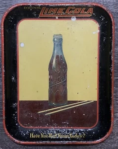 Bandeja para servir de metal vintage de lima cola publicidad bebida lima cola - Imagen 1 de 21