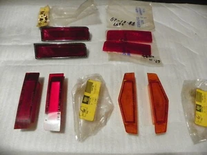 NOS 1967-68 AMC RAMBLER AMBASSADOR  AMBER & RED  MARKER LIGHTS AMBASSADOR WAGON - Picture 1 of 5