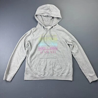 Volcom Hoodie Boys Medium Gray Pullover Hawaii Graphic Sweatshirt Soft Casual - Image 1 of 4