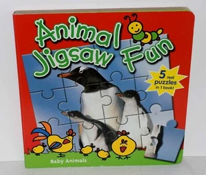 Tierpuzzle Spaß/5 Rätsel in 1 Buch/Baby Tiere neu KOSTENLOSER VERSAND!!! - Bild 1 von 3