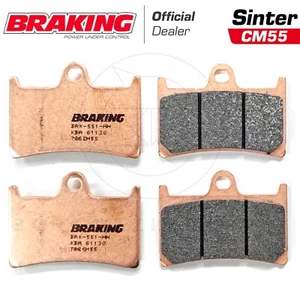 4 PASTIGLIE FRENO ANTERIORI BRAKING 786CM55 YAMAHA FZ8 800 2010 2011 2012 2013 - Foto 1 di 2