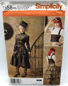 Simplicity Sewing Pattern Steampunk Costume 1558 R5 Size 14-22 - Picture 1 of 3