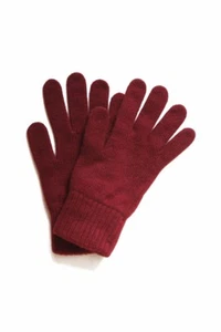 The Wardrobe Cashmere Gloves Burgundy, one size, 100% cashmere - Picture 1 of 1