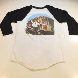 VINTAGE 1984 HUEY LEWIS AND THE NEWS CONCERT TOUR JERSEY TEE T SHIRT Mens M  - Picture 1 of 5