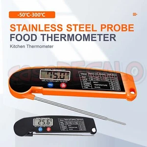 Foldable Digital Thermometer Probe Temperature Kitchen Cooking Food BBQ Meat Jam - Picture 1 of 7