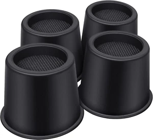 Heavy Duty Bed Risers 4 Inch, round Furniture Risers, Support 3300 Lbs (4 Pack) - Picture 1 of 12