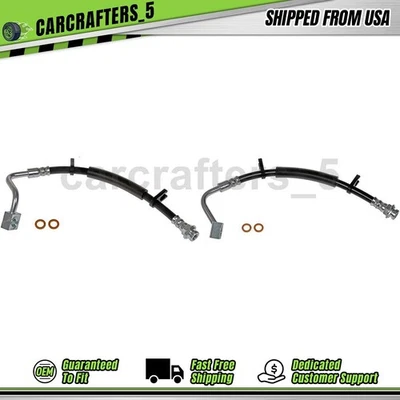 2 mangueras hidráulicas de freno trasero para Chrysler Town & Country 2012-2016 3,6 L Foto 1 de 4